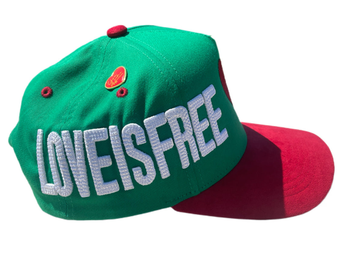 Green Suede Brim SnapBack