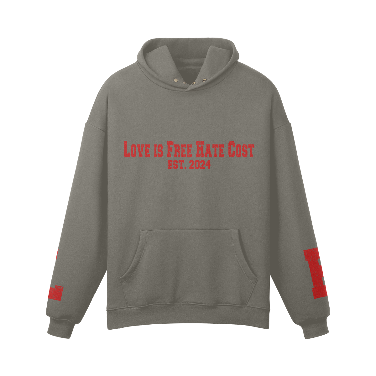 L is for Love H is for Hate Hoodie