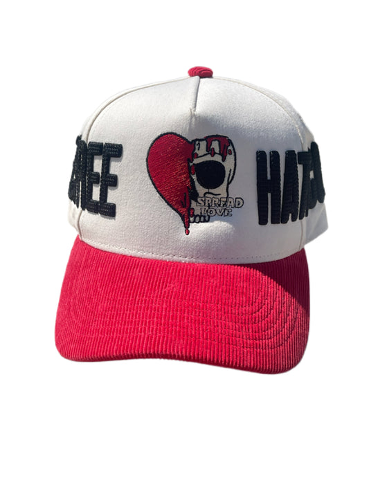 White Corduroy Brim SnapBack