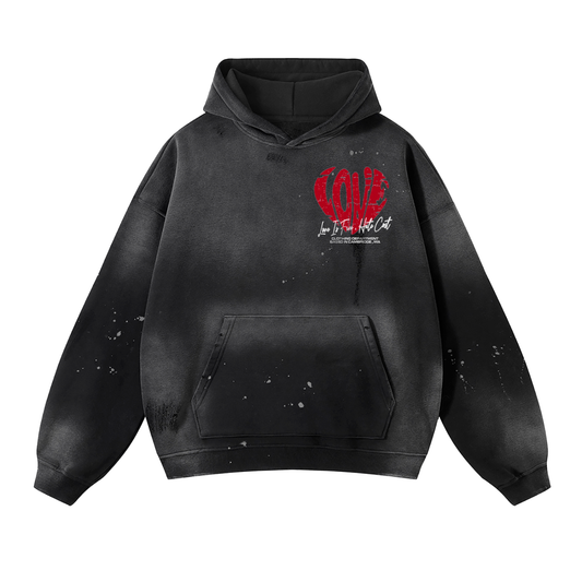 Love Is Free Hate Cost “Heart Statement” Hoodie