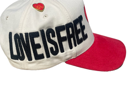 White Corduroy Brim SnapBack