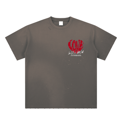 Love Is Free Hate Cost “Heart Statement” Tee